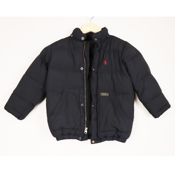 Polo Ralph Lauren Other - Polo Ralph Lauren Black Padded Puffer Winter Jacket Kids' 4/4T